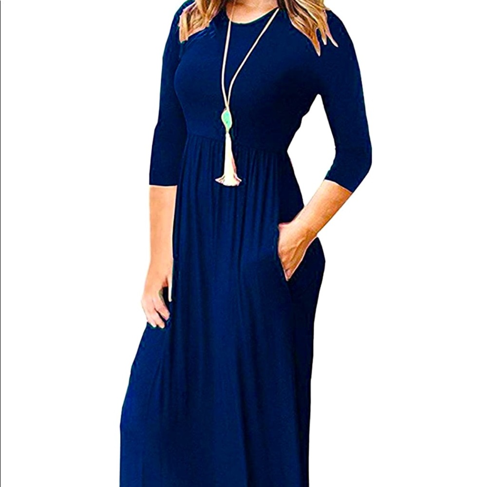 3/4 Sleeves Maxi